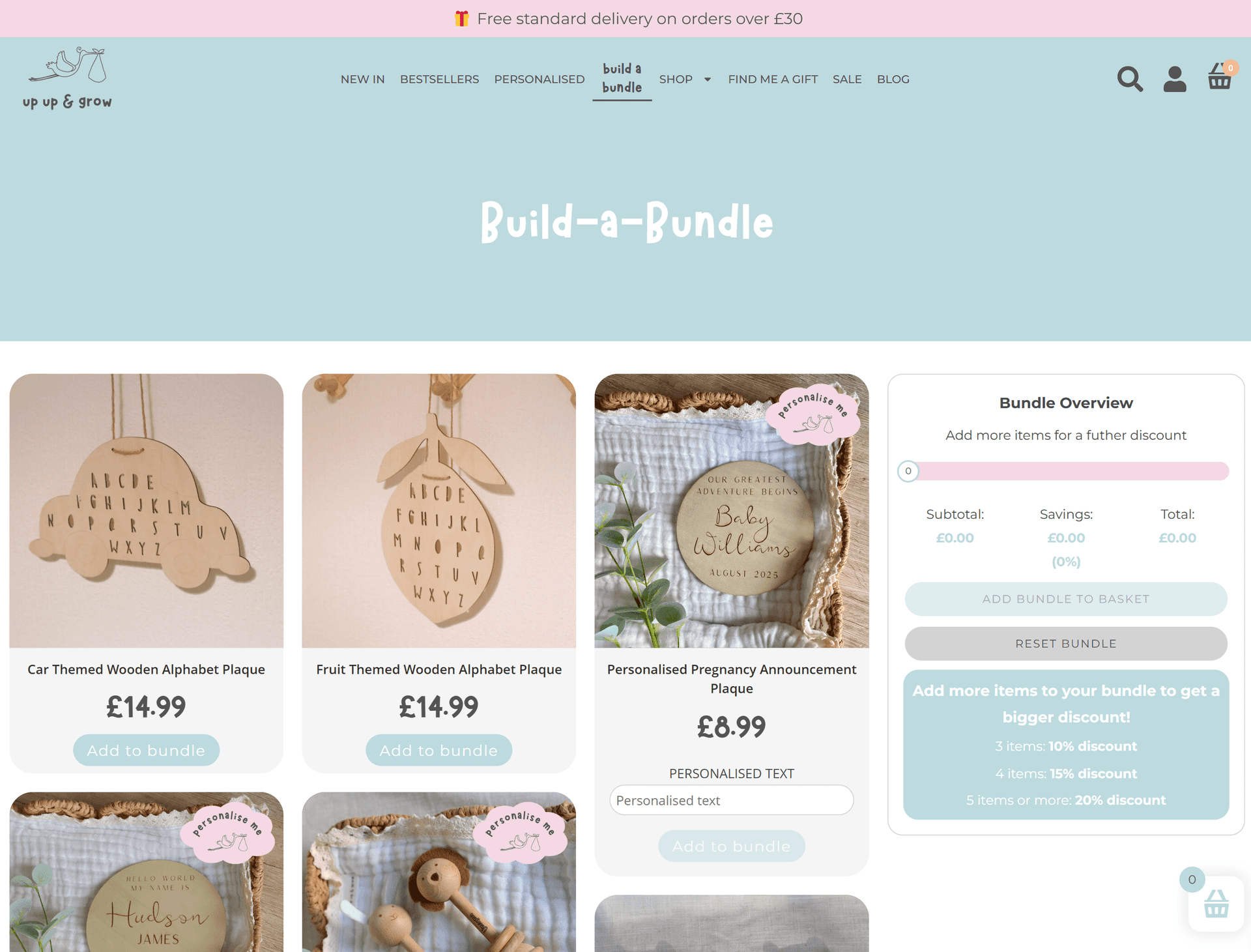 Up Up & Grow Website Desktop